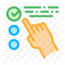 Hand Touch Check Icon