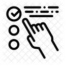 Hand Touch Check Icon