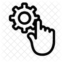 Touch gear  Symbol