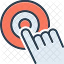 Punkt Beruhrung Hand Icon