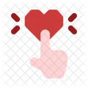 Touch heart  Icon