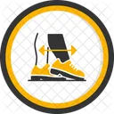 Touch Shoe Tap Contact Icon