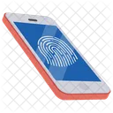 Touch Id Thumb Scanning Finger Print Icon