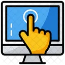 Touch Screen Touch Screen Monitor Screen Tap Icon