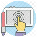 Interaction Touch Screen Finger Tap Icon