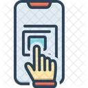 Touchscreen Hand Technology Icon