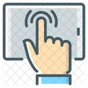 Benutzerinteraktion Touchscreen Icon