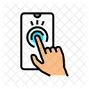 Touchscreen Hand Interaction Icon