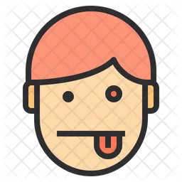 Tounge Emotion Face Dazed Emoji Icon