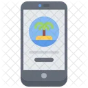 Island Palm Tree Smartphone Icon