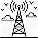 Tour De Signalisation Tour Dantenne Transmission Du Signal Icône