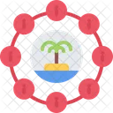 Island Palm Tree Information Icon