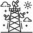 Tour Satellite Antenne Antenne Spatiale Icône