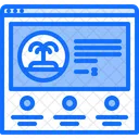 Website Browser Island Symbol