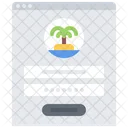 Island Palm Tree Website Icon