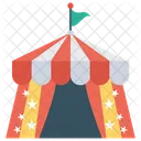 Circus Circus Tent Outdoor Circus Icon