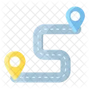 Track Route Way Journey Icon