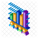 Balkendiagramm für Touristen  Symbol