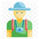 Tourist Photograph Professions Icon