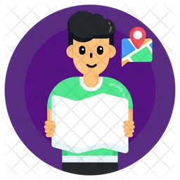 Tourist Map  Icon