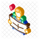 Tourist Reading Map Icon