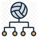 Tournament Volleyball Competition Icon