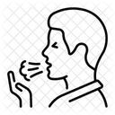 Toux Chronique Respiration Sifflante Toux Persistante Icône