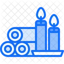 Towel Candle Beauty Icon