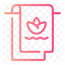 Towel Spa And Relax Towel Hanger Icon