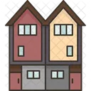 Townhouse Home Residential Icon