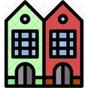 Townhouse Residential Building Icon