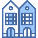 Townhouse Residential Building Icon