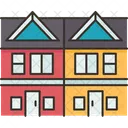 Townhouse House Residence Icon