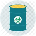 Toxic Chemical Barrel Chemical Container Icon