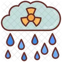 Toxic Rain Raining Cloud Symbol