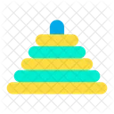 Pyramid Children Toy Baby Toy Icon