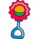 Toy rattle  Icon