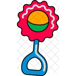 Toy rattle  Icon