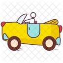 Toy Car Baby Car Hand Drawn Icon
