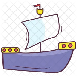 Toy Sailboat  Icon