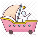 Toy Sailboat Baby Sailboat Ship Icon