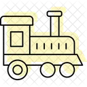 Toy Train Color Shadow Thinline Icon Icon