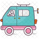 Kids Van Bus Automobile Icon