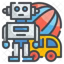 Toys Car Robot Icon