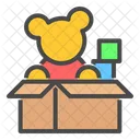 Toys Teddy Bear Block Toy Icon