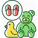 Toy Recycle Flip Flops Icon