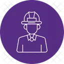 Trabajador Icono De Aprendizaje Permanente Empleado Icono