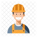 Trabajador Hombre Constructor Icono