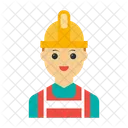 Trabajador Ingeniero Avatar Icono