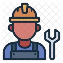 Trabajador Ingeniero Avatar Icono